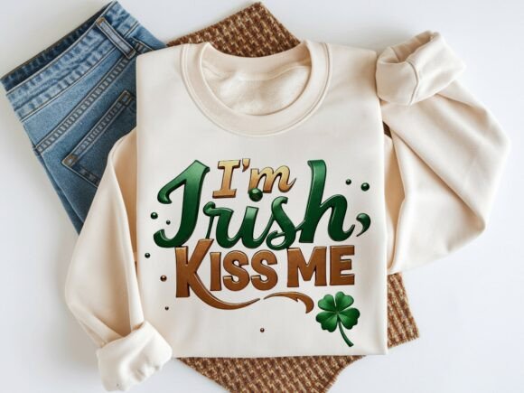Celebrate in Style with the I'm Irish Kiss Me St. Patrick's Day Design