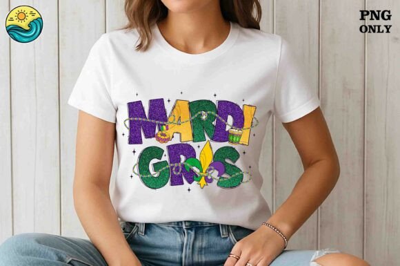 Glitter Mardi Gras Beads PNG: Your Key to Carnival Crafts