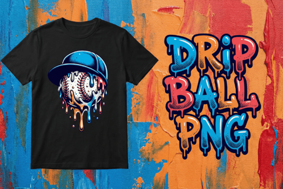 Inject Urban Edge with the Drip Ball PNG Sublimation Design