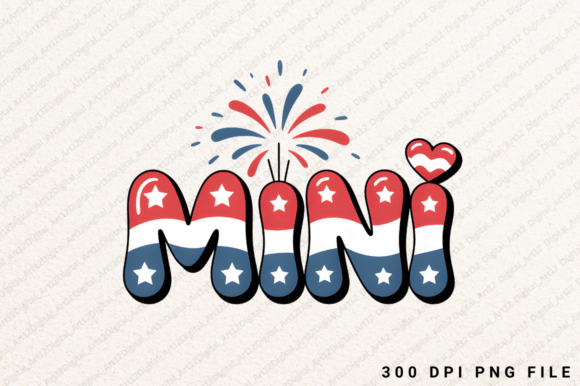 Spark Your Summer Creations with Mini PNG, 4th of July Sublimation Design