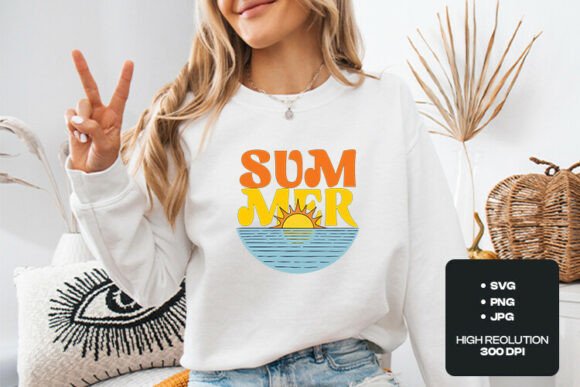 Summer Sunset Ocean SVG PNG Design: A Visual Escape