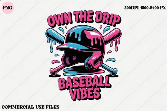 Unleashing the Baseball Drip Vibes Graphic Design in Your Projects