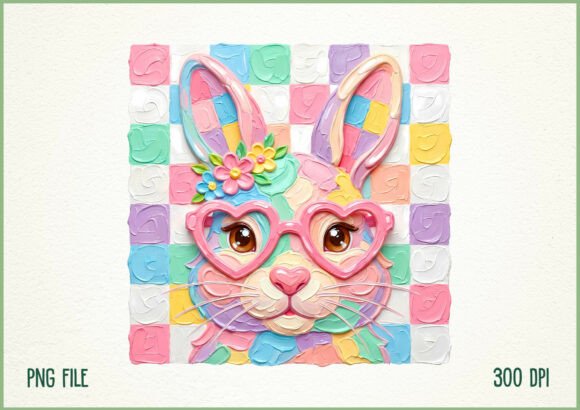 Whimsical Easter Designs: A Pastel Bunny for Your Projects